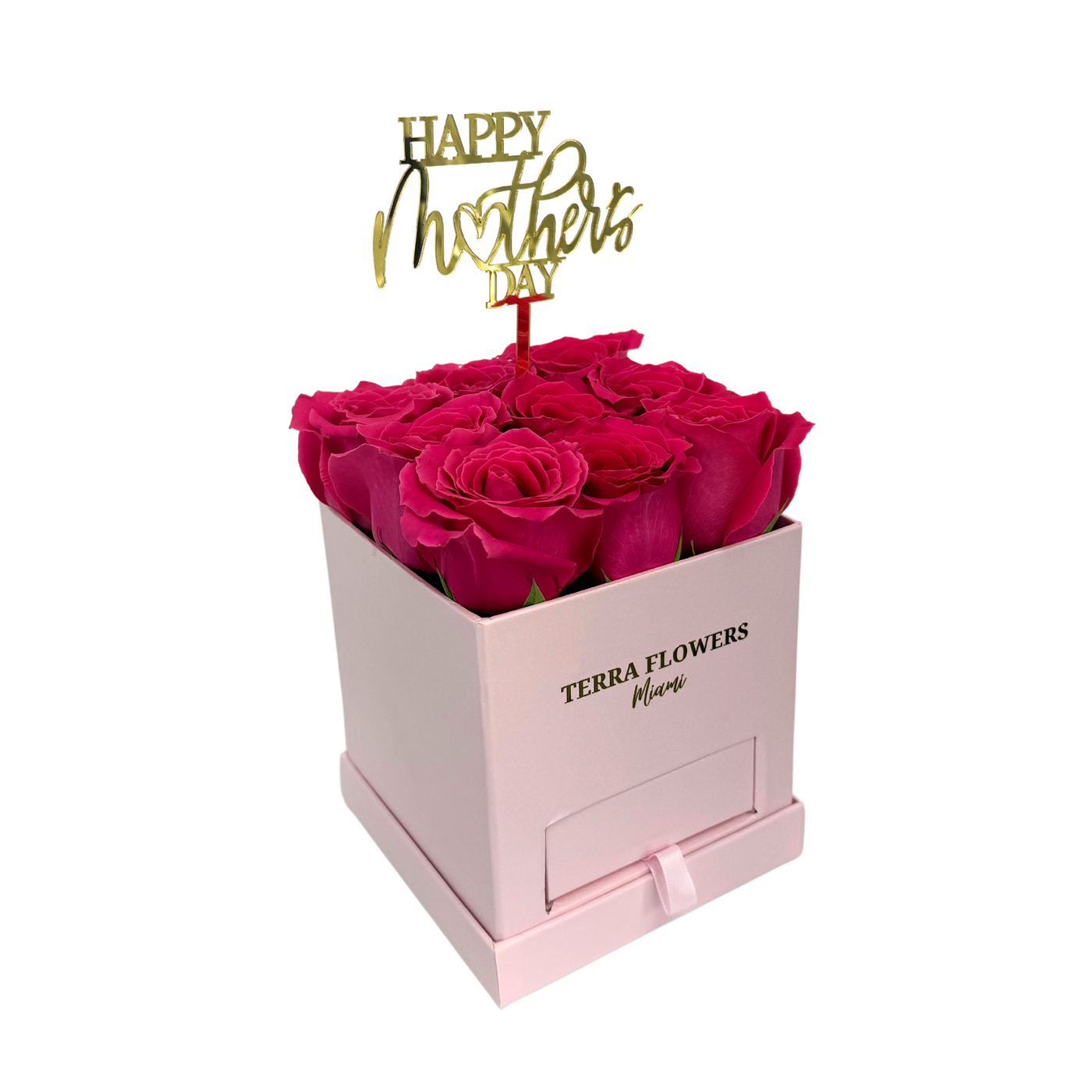 Signature Petite Hot Pink Roses Box