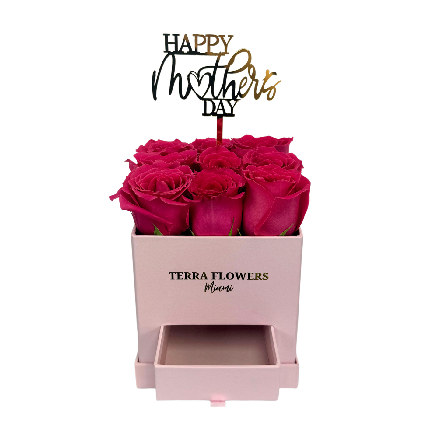 Signature Petite Hot Pink Roses Box