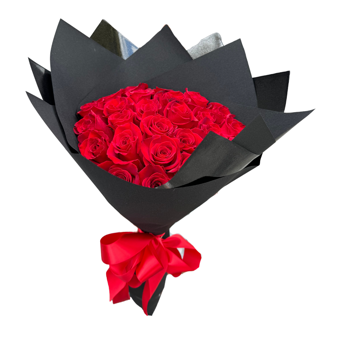 25 Red Roses Bouquet – Terra Flowers Miami