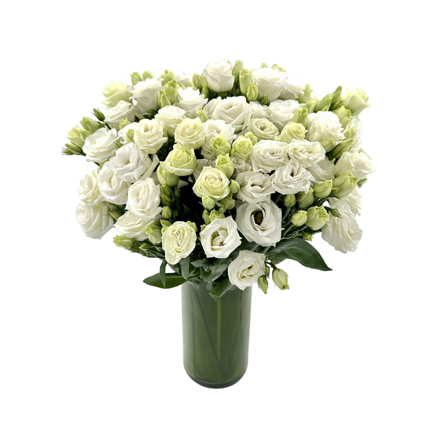 All White Lisianthus Bouquet