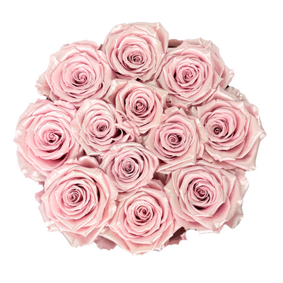 Signature Pearl Pink Preserved Roses Gift Box