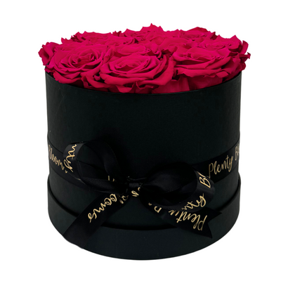 Signature Hot Pink Preserved Roses Gift Box