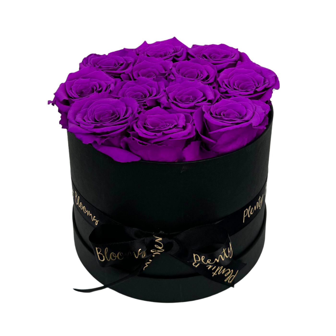 Signature Purple Preserved Roses Gift Box