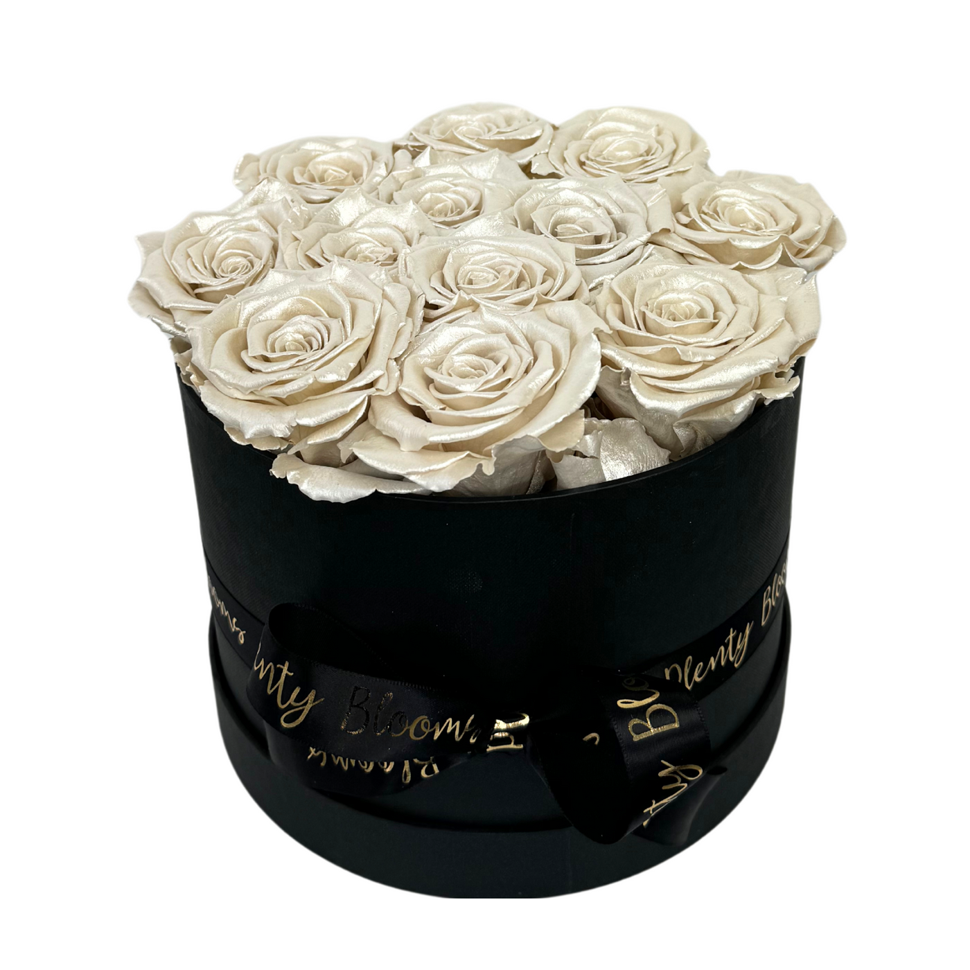 Signature Pearl White Preserved Roses Gift Box