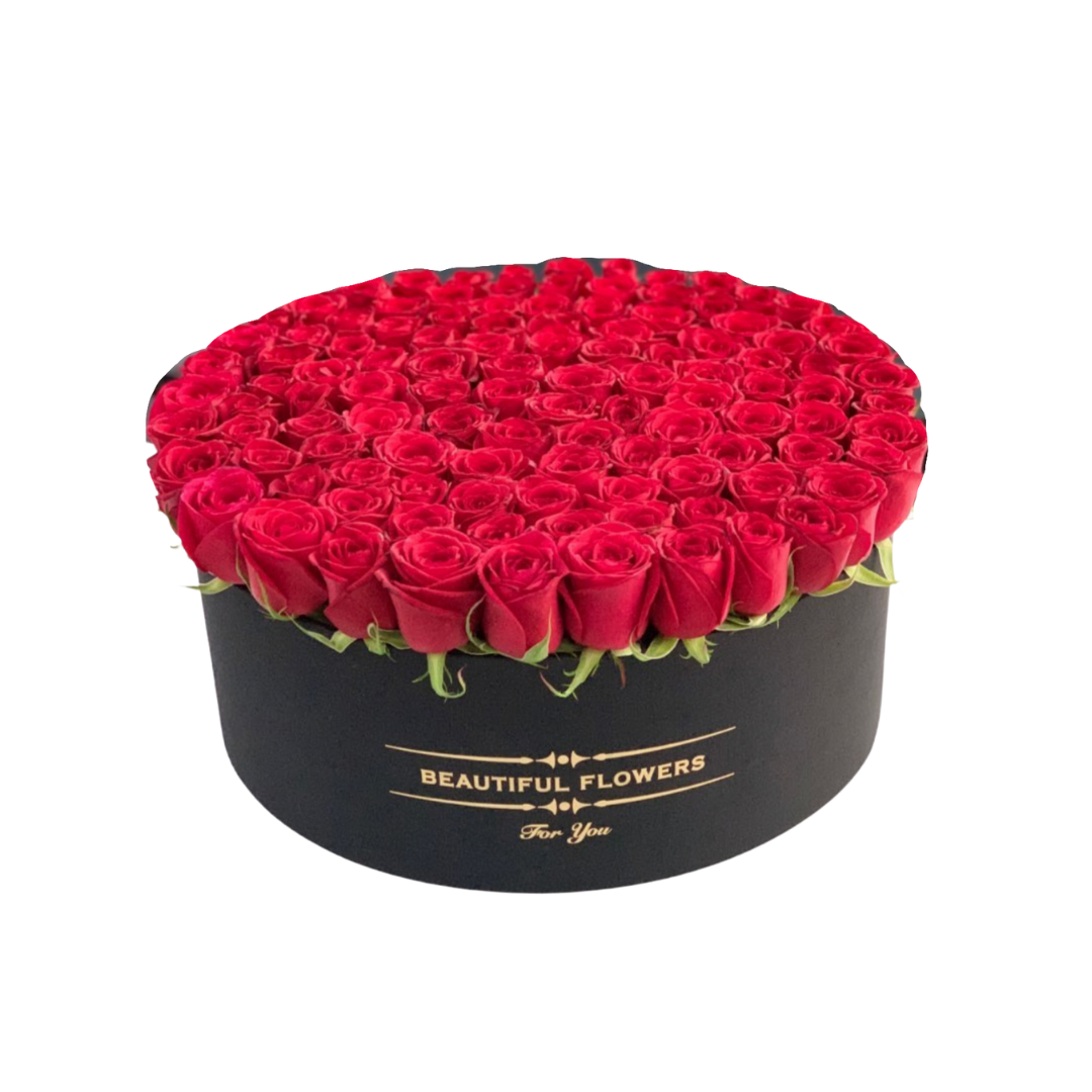 125 Classic Roses in Satin Box