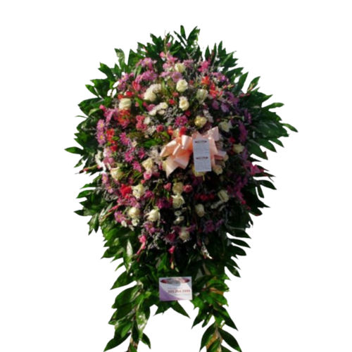 Rosy Florals Funeral Standing Spray