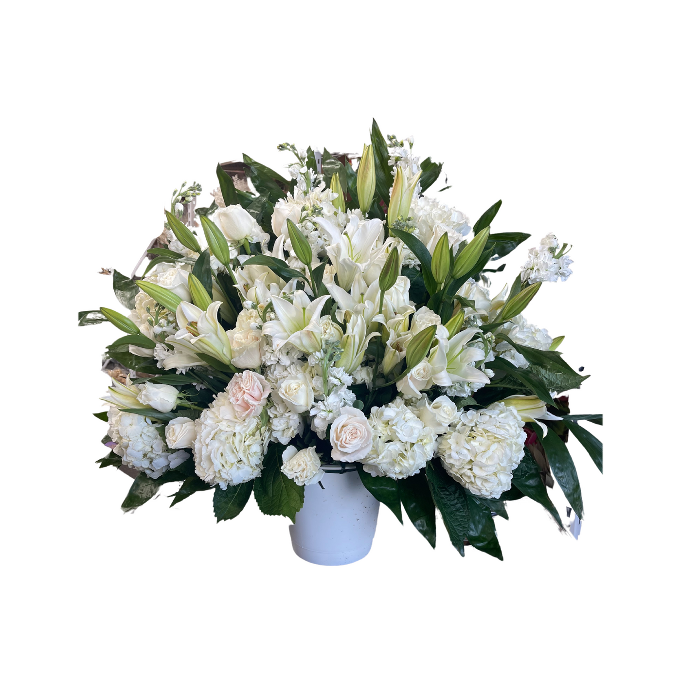 Premium Funeral Basket Flowers