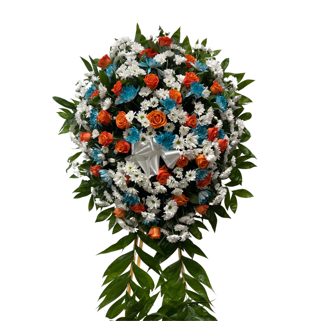 Miami Dolphins Funeral Standing Spray